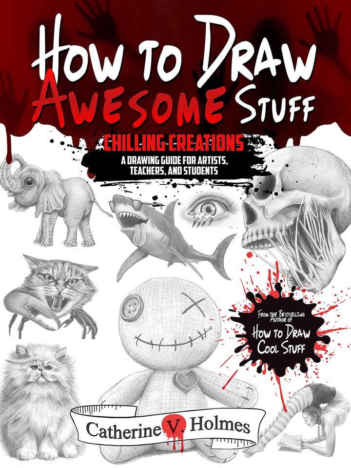 Comment dessiner des trucs géniaux : Des créations effrayantes : un guide de dessin pour les adultes pour la vente par How to Draw Cool Stuff