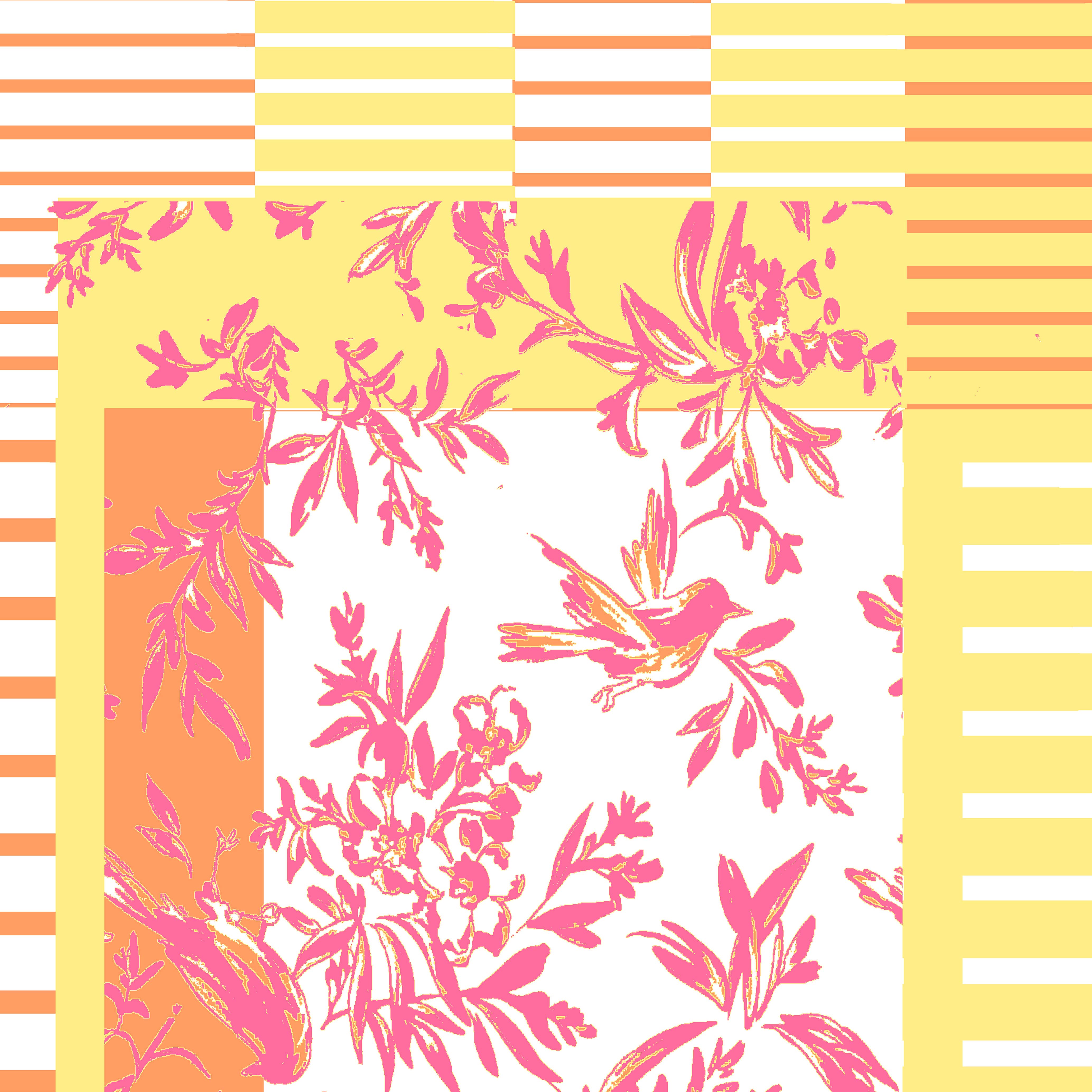 Supplement D'AM - Wholesale Scarf - Women's - Pareo stole for Brigitte Bardot birds and stripes Esterel0