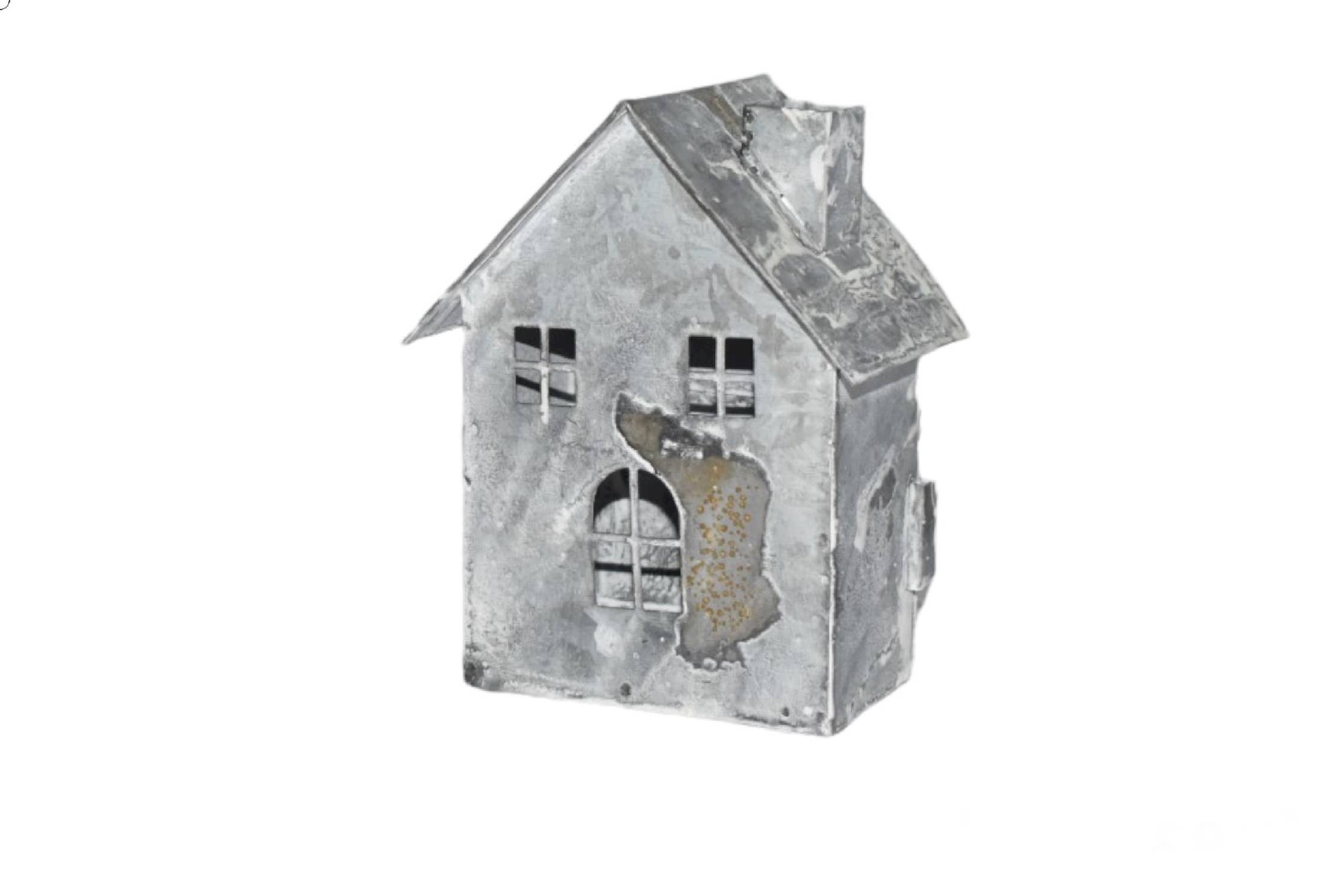 BIDKhome - Wholesale Candle Holder - Sm. Iron House/Tealight Holder