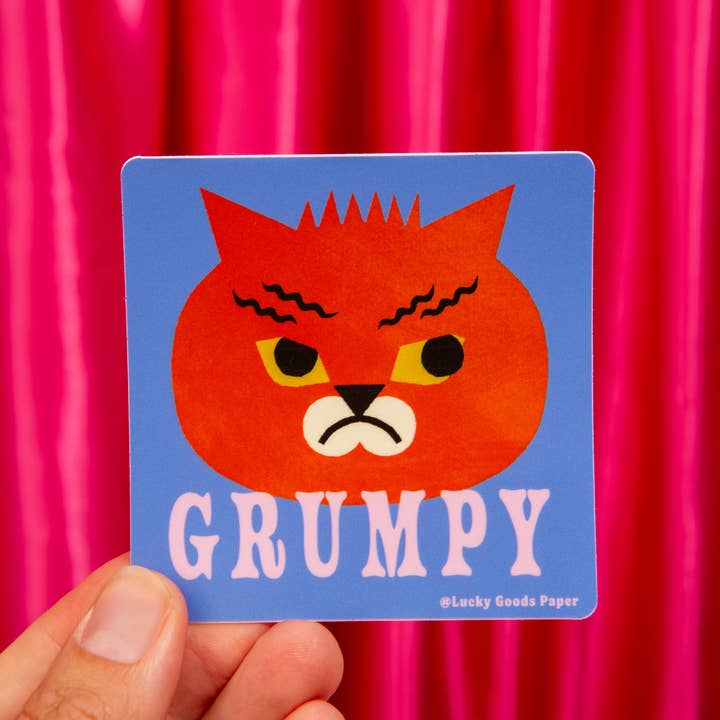 Lucky Goods Paper - Wholesale Phone & Laptop Stickers - Grumpy Cat – Matte Vinyl Sticker1