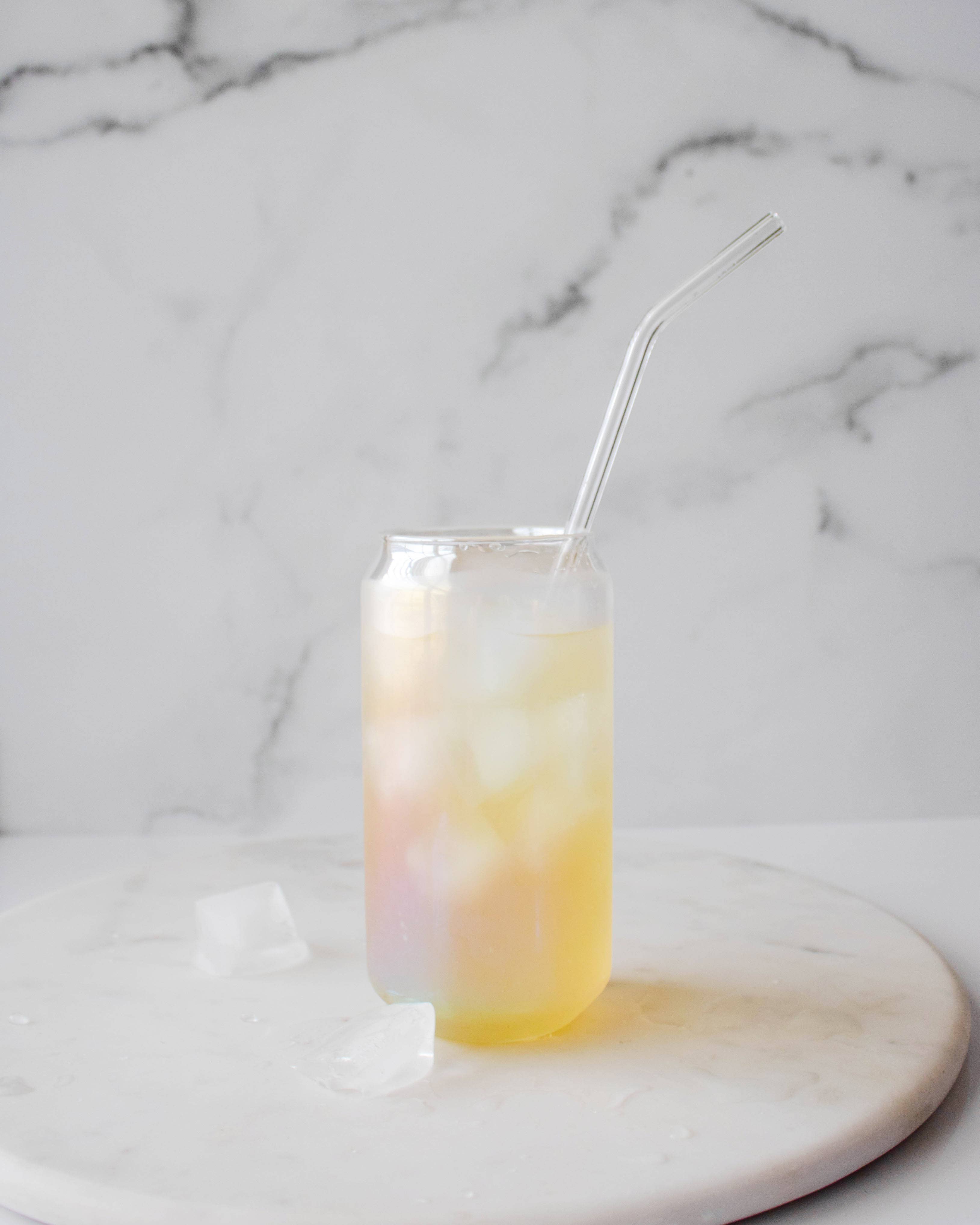 Janet Gwen – wholesale Drinking glass/cup – Unicorn Rainbow Can Glass1