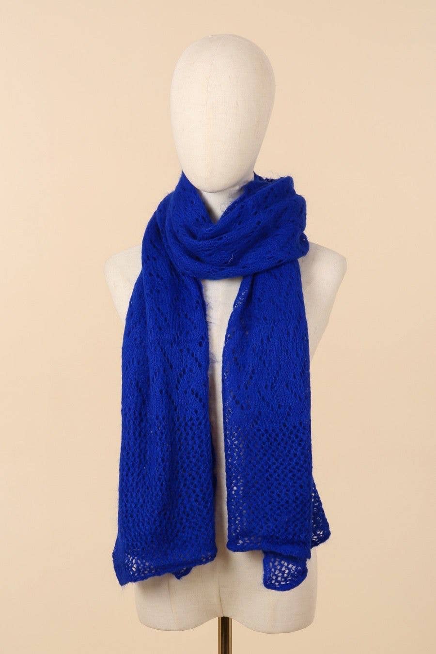 NAÏS PARIS - Wholesale Scarf - Women's - OPENWORK MOHAIR WOOL SHAWL20