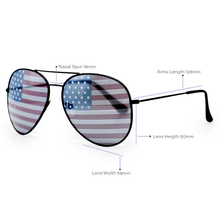 Black Patriot Eyes – Aviator Sunglasses for wholesale on Faire2