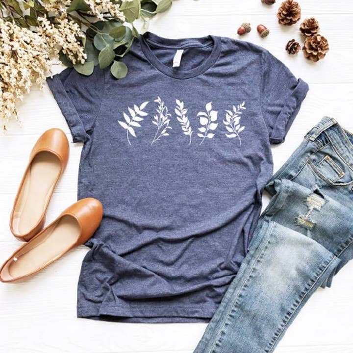 Plant T-Shirt, Plant Mom Shirt, Botanical Tee, Gift For Her for wholesale by KM Clothing