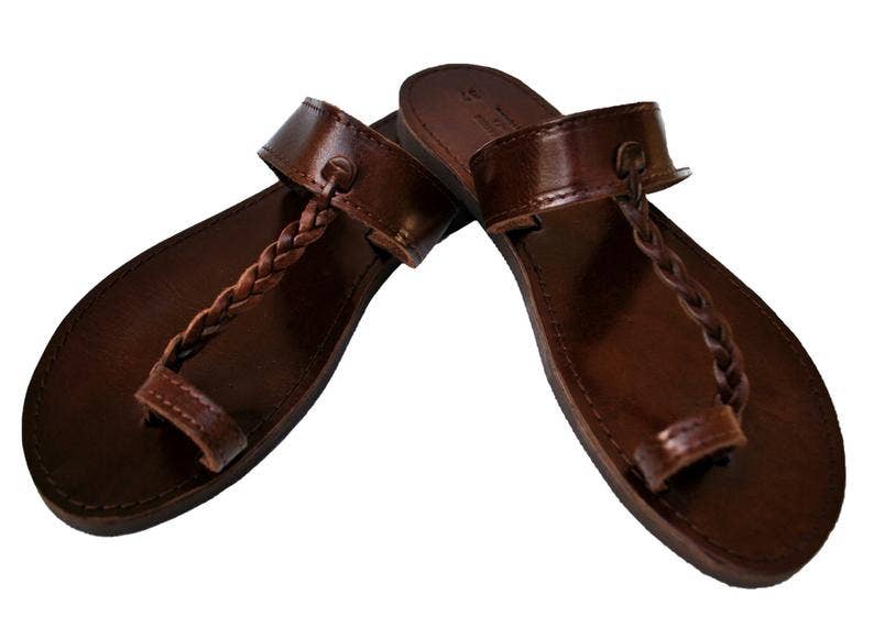 Brown Leather Gladiators, Boho Leather Sandals for Women, Greek Handmade  Summer Shoes, Lace up Embellished Leather Flats ATHENA - Etsy