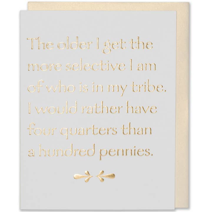 Friendship Quote Card – Selective Tribe Appreciation for wholesale by WowWordZ