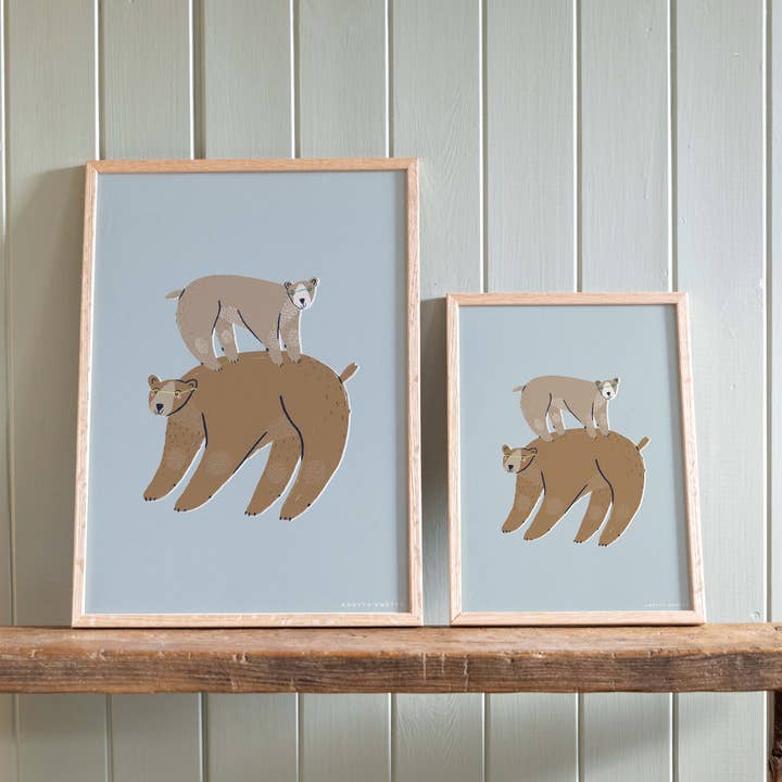 Bears – Art Print for wholesale by Knotty Knotty