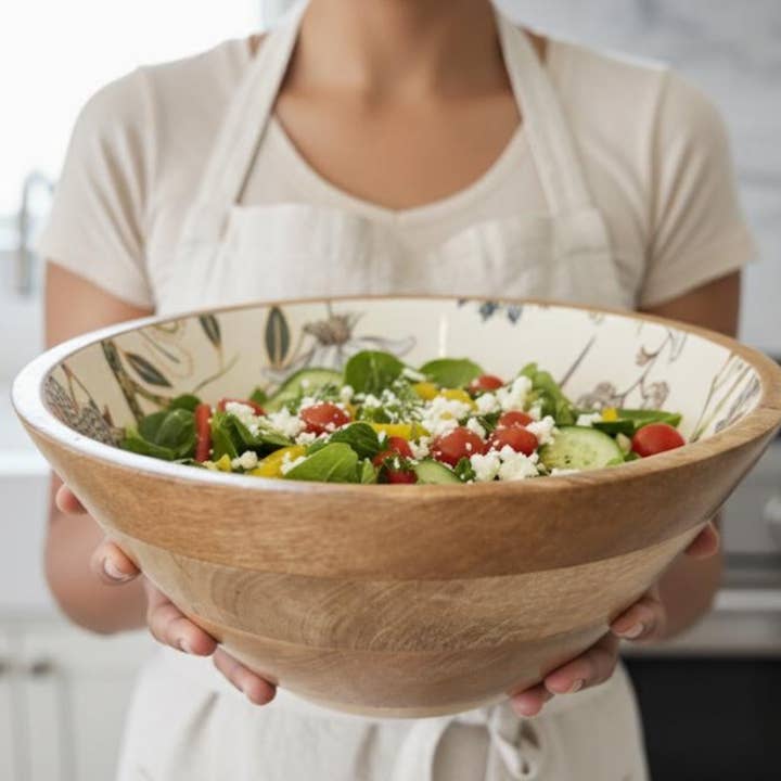 Hummingbird Mango Wood Serving Bowl, Wood Salad Bowl and other Purchase Wholesale large serving bowls. Free Returns & Net 60 Terms on Faire trending on Faire.