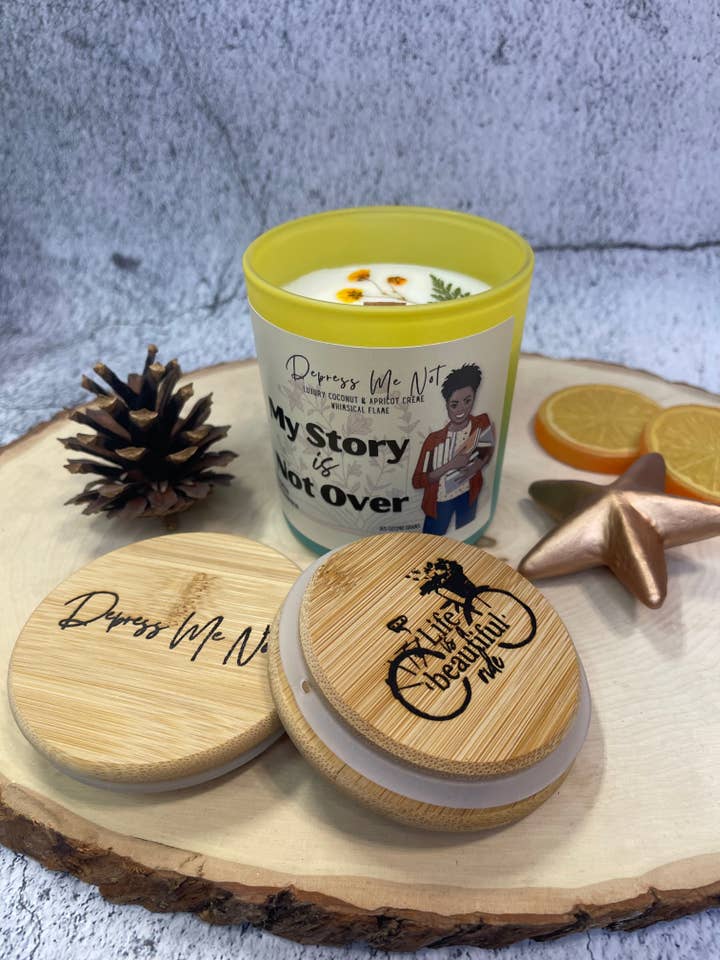 My Story is Not Over Candle for wholesale by Depress Me Not Candles