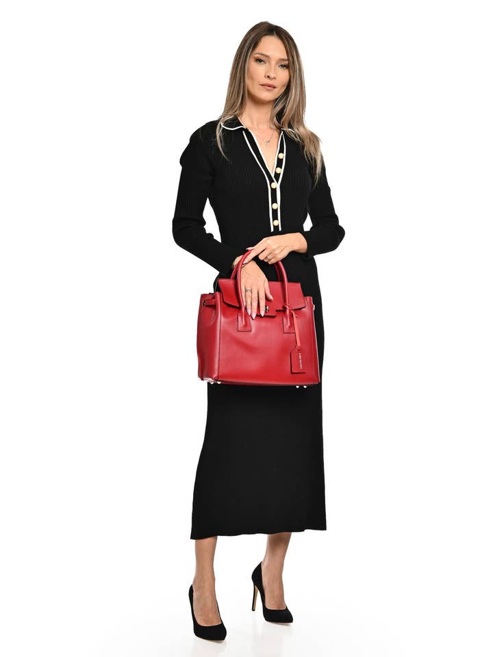 AW25 LV 479 ROSSO voor wholesale door Luisa Vannini