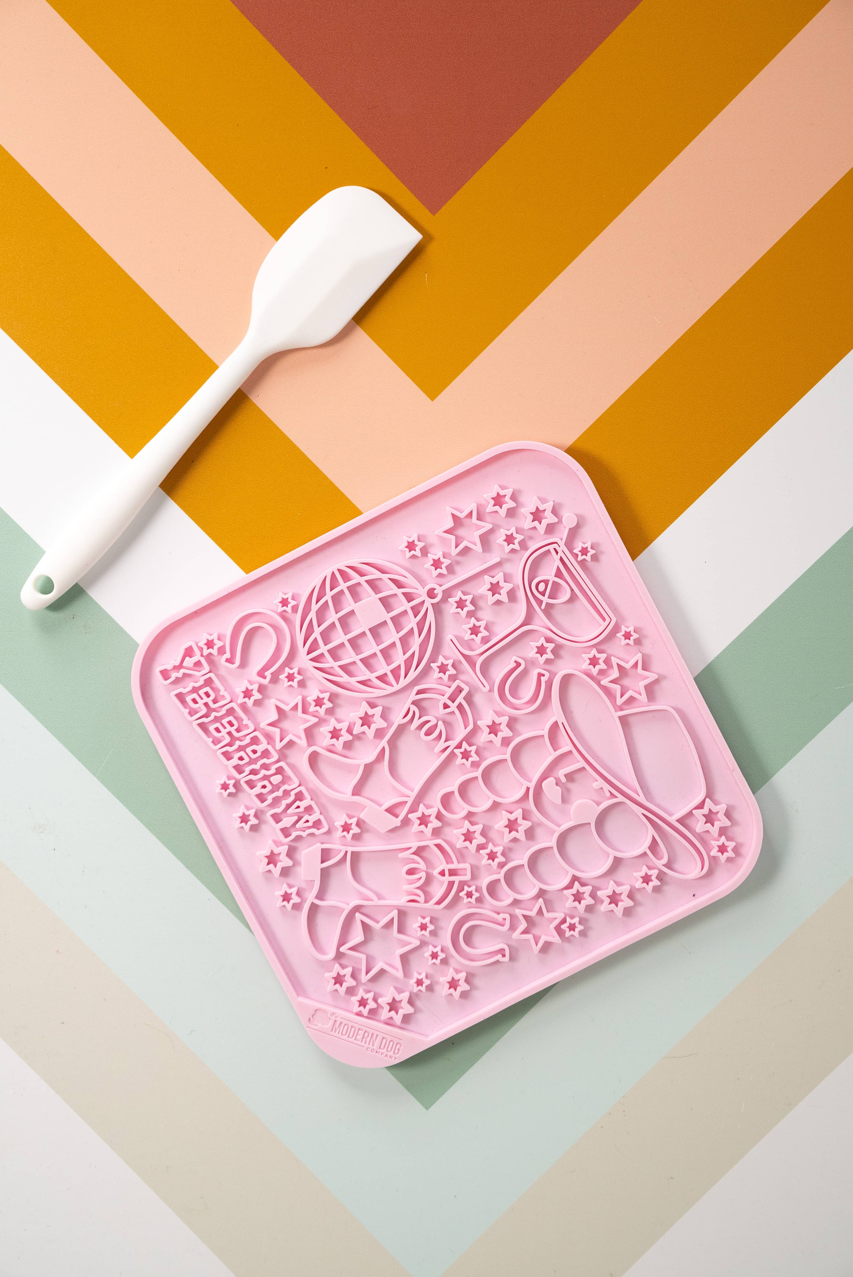 The Modern Dog Company - Wholesale Pet Food Mat - Dog - Disco Cowgirl Lick Mat1