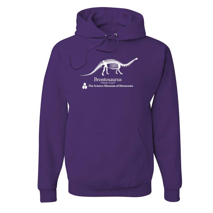 Science Museum of Minnesota - Wholesale Hoodie - Unisex - Adult Brontosaurus Hoodie — Science Museum Collectible