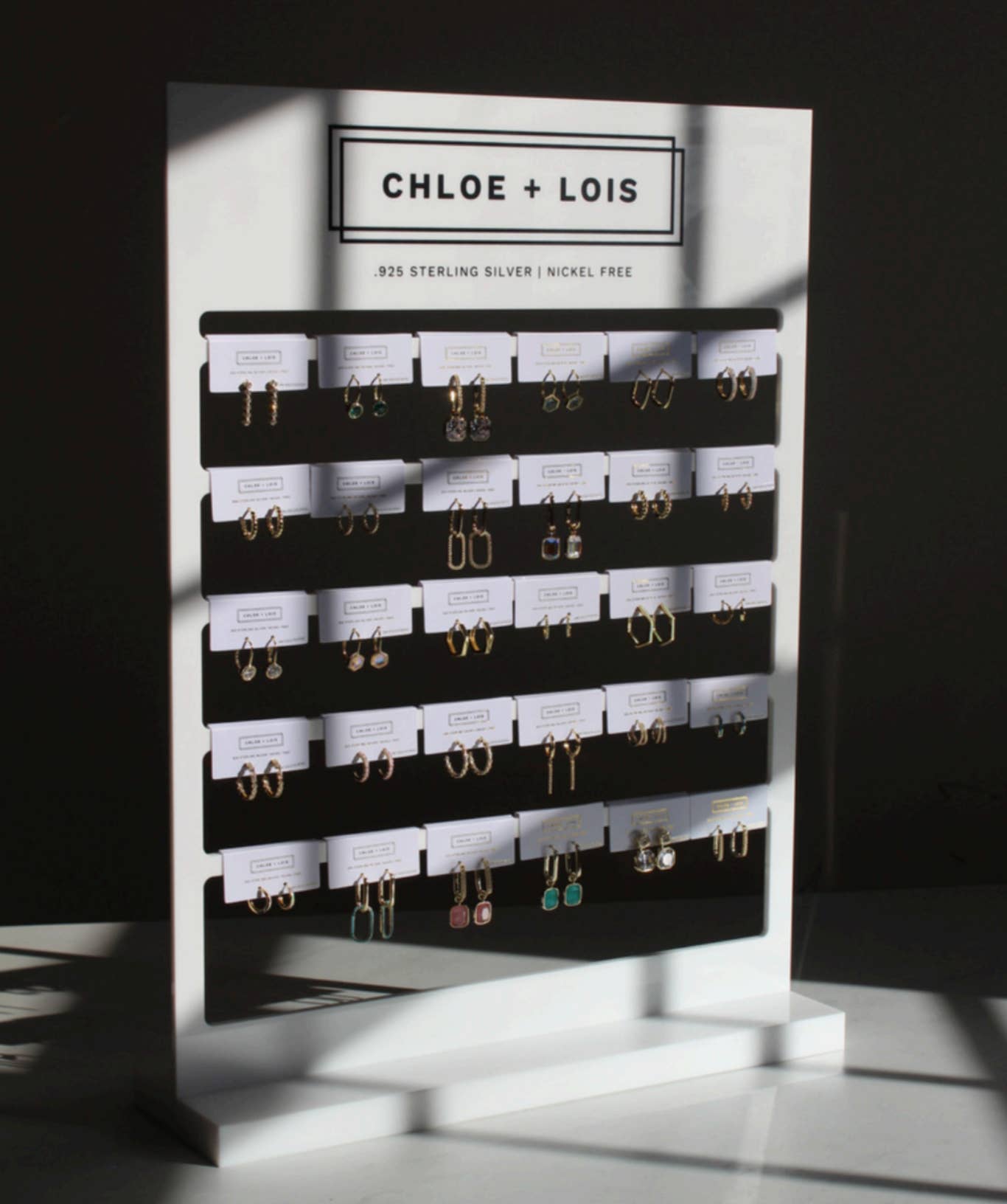 Chloe + Lois - Wholesale Jewelry Stand & Display - Chloe + Lois Hanging Card Display