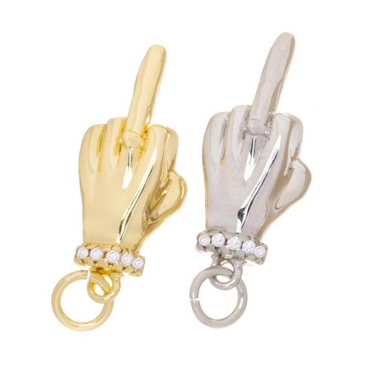 Pendentif Doigt d'Honneur pour Enterrement de Vie de Jeune Fille CPG-CPS1593 pour la vente par Jewel Pledge