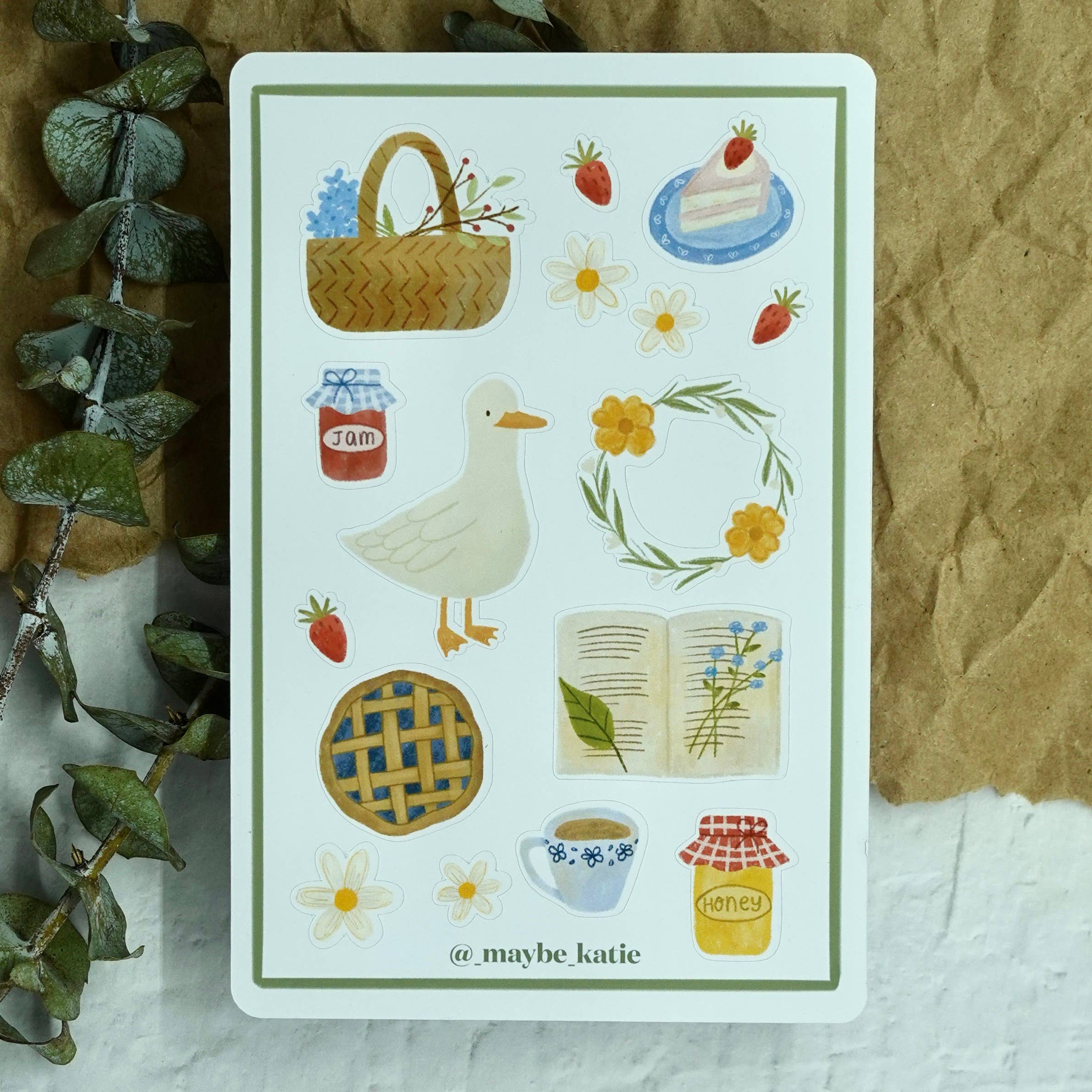 Fun Gal Studio - Wholesale Sticker - Cottagecore - Sticker Sheet1