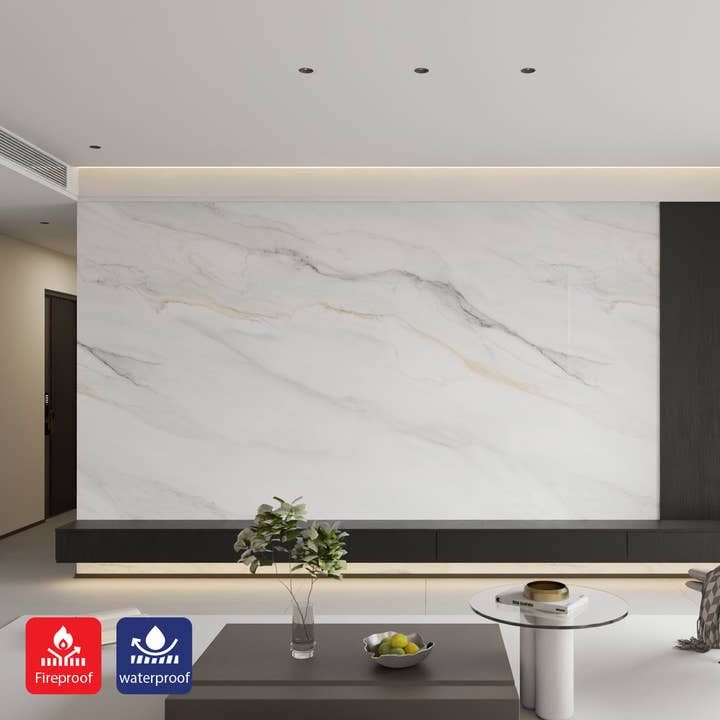 ENER-J – wholesale Decorative panel – Premium High-Gloss Marble SPC Panels 1220x2440x4mm Pack of 31