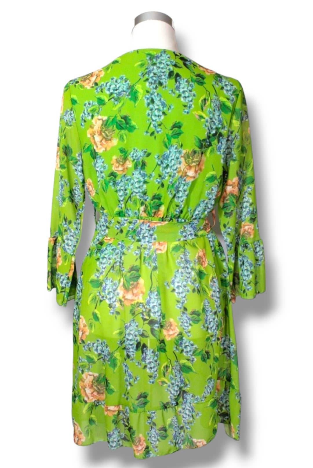 NINEF – Vestido - Mulher por atacado – Vestido Envelope Vibrant Meadow com Estampa Floral7