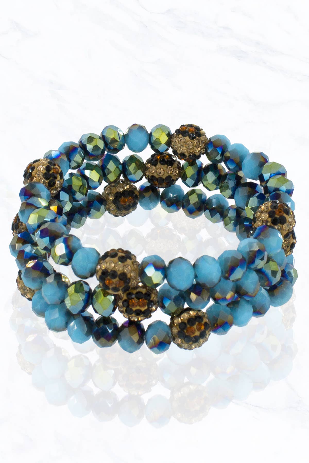 Suzie Q USA - Venta al por mayor Pulsera de cuentas - Pulsera Bola Bead & Leo Stone18