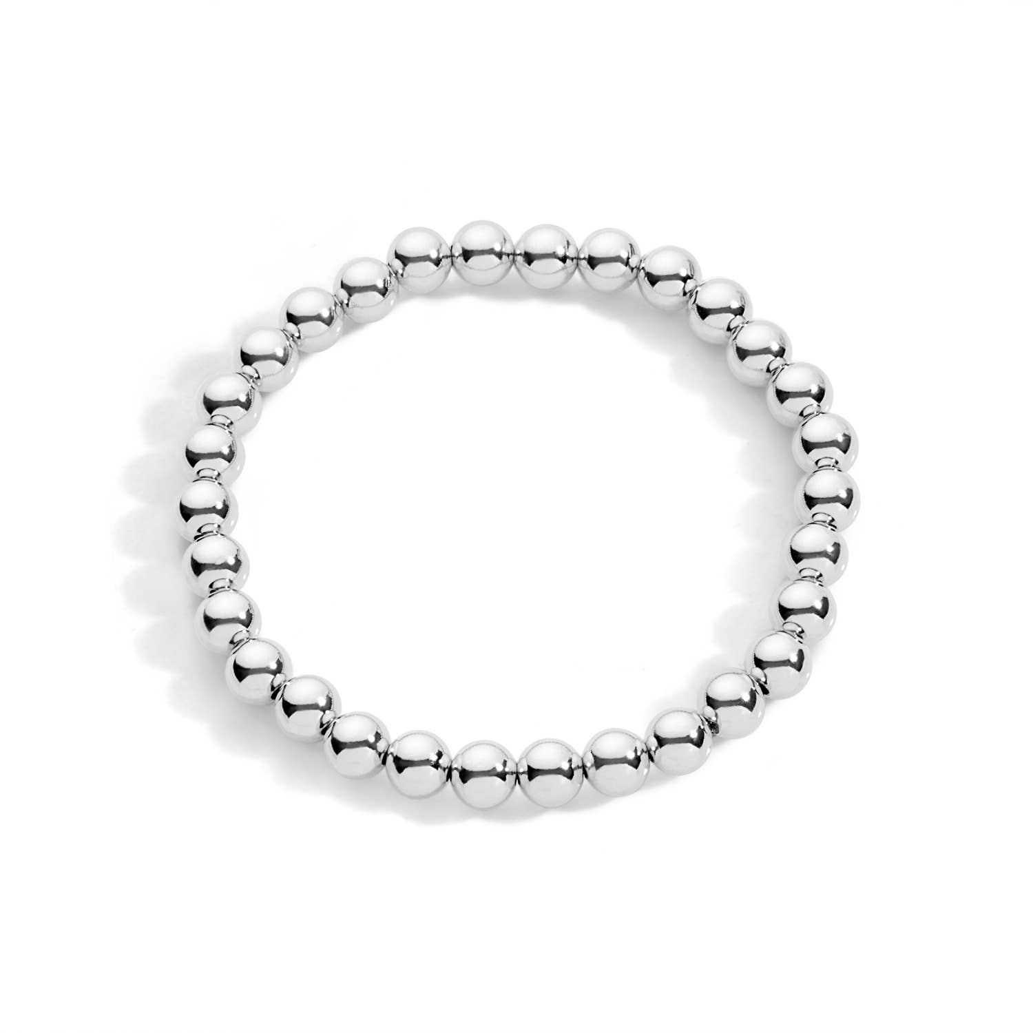 Tatiana M Designs - Wholesale Beaded Bracelet - Sterling Silver Stretch Bracelet - 5 Bead Sizes3