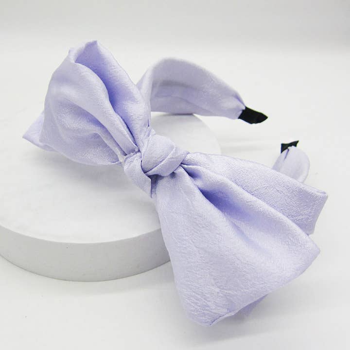 Fashion City - Wholesale Fashion Headband - Women's - Fluffy Colorful Bow Headband