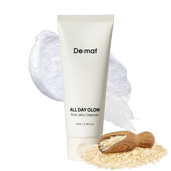 All Day Glow Rice Jelly Cleanser, 56% Rice Extract for wholesale by Demaf