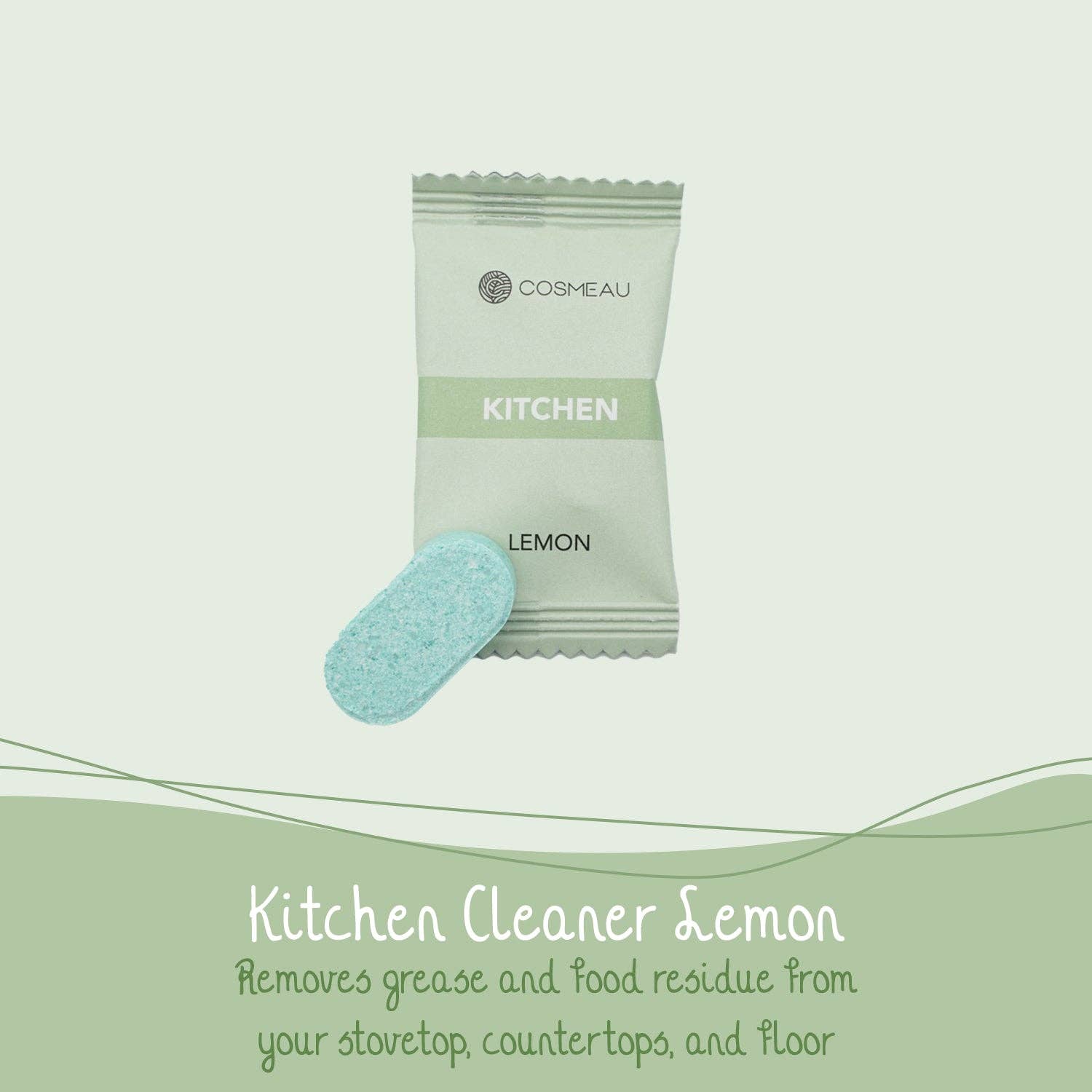 Bamboozy x Cosmeau – Großhandel Allzweck-Reinigungstücher – Cosmeau Nachfülltabs für Küchenspülung, 6 Stück1