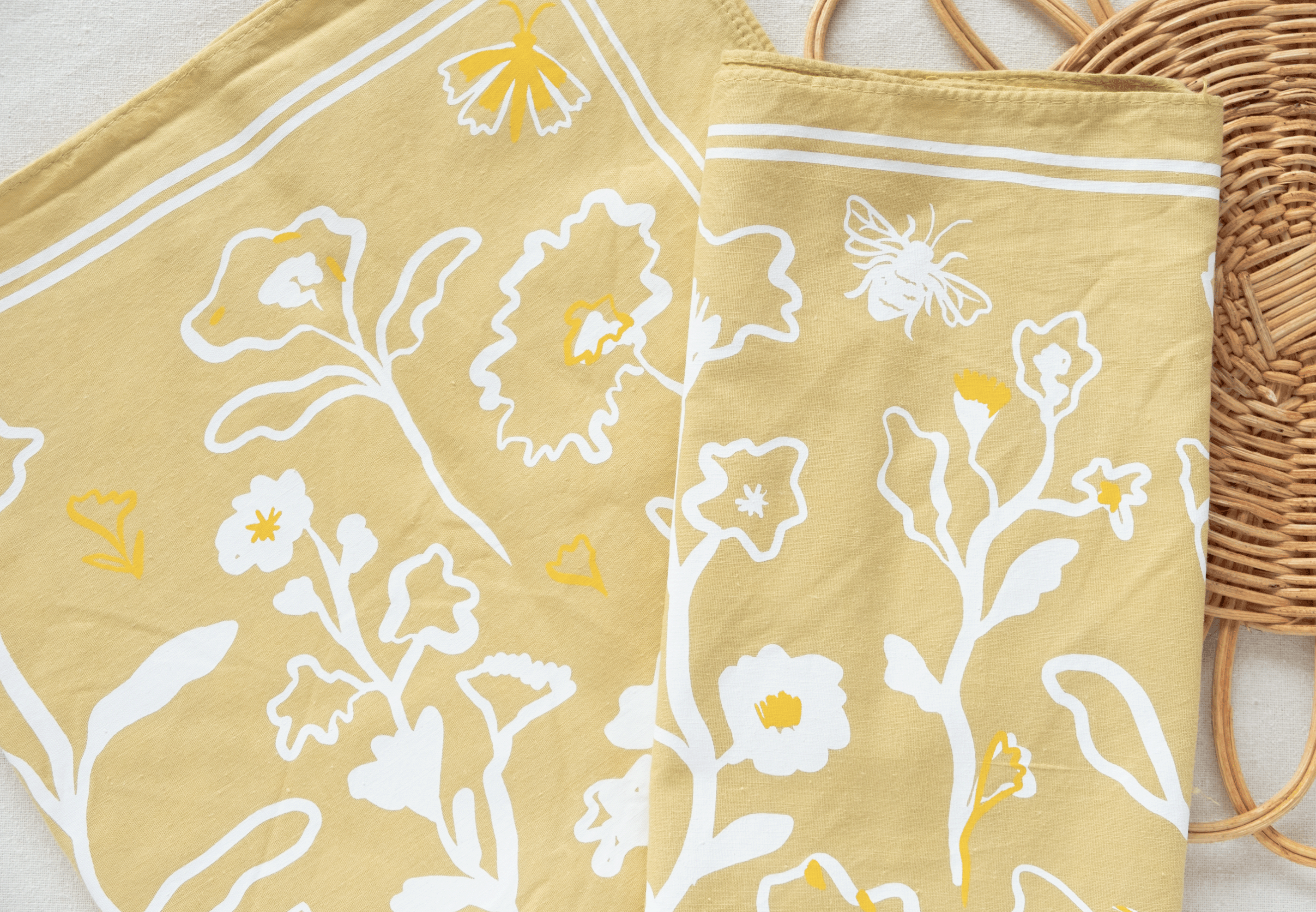 Elana Gabrielle - Wholesale Bandana - Women's - Blossoms Bandana - Screenprinted Cotton Nature-Inspired Gift3