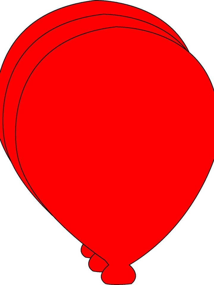 Grandi ritagli creativi in schiuma monocolore - Palloncino per la vendita all'ingrosso da parte di Creative Shapes Etc.