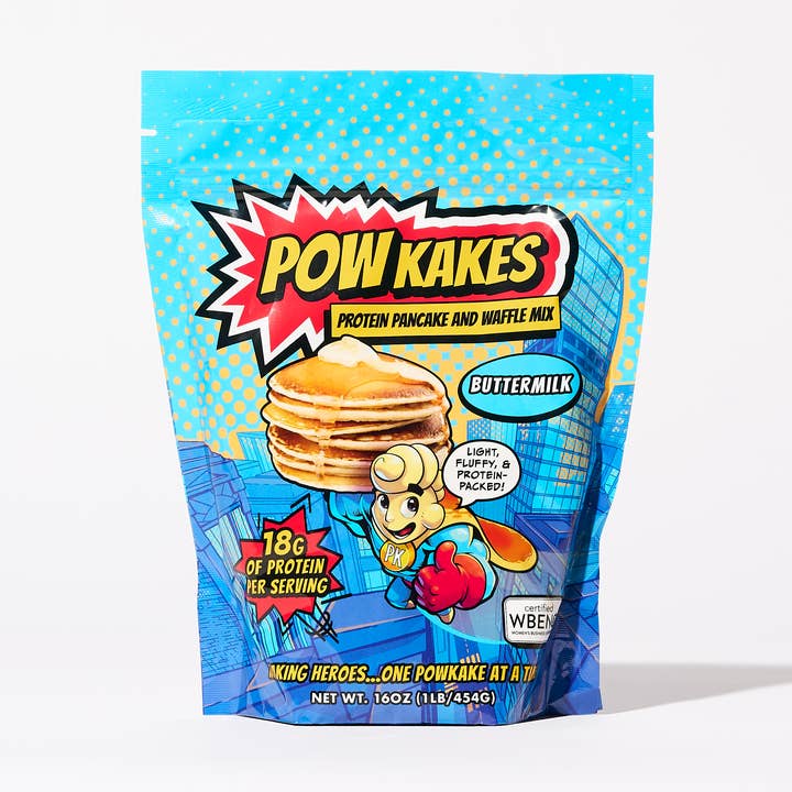 POWKAKES Protein Pancake Mix and Waffle Mix, Buttermilk for wholesale by PowKakes
