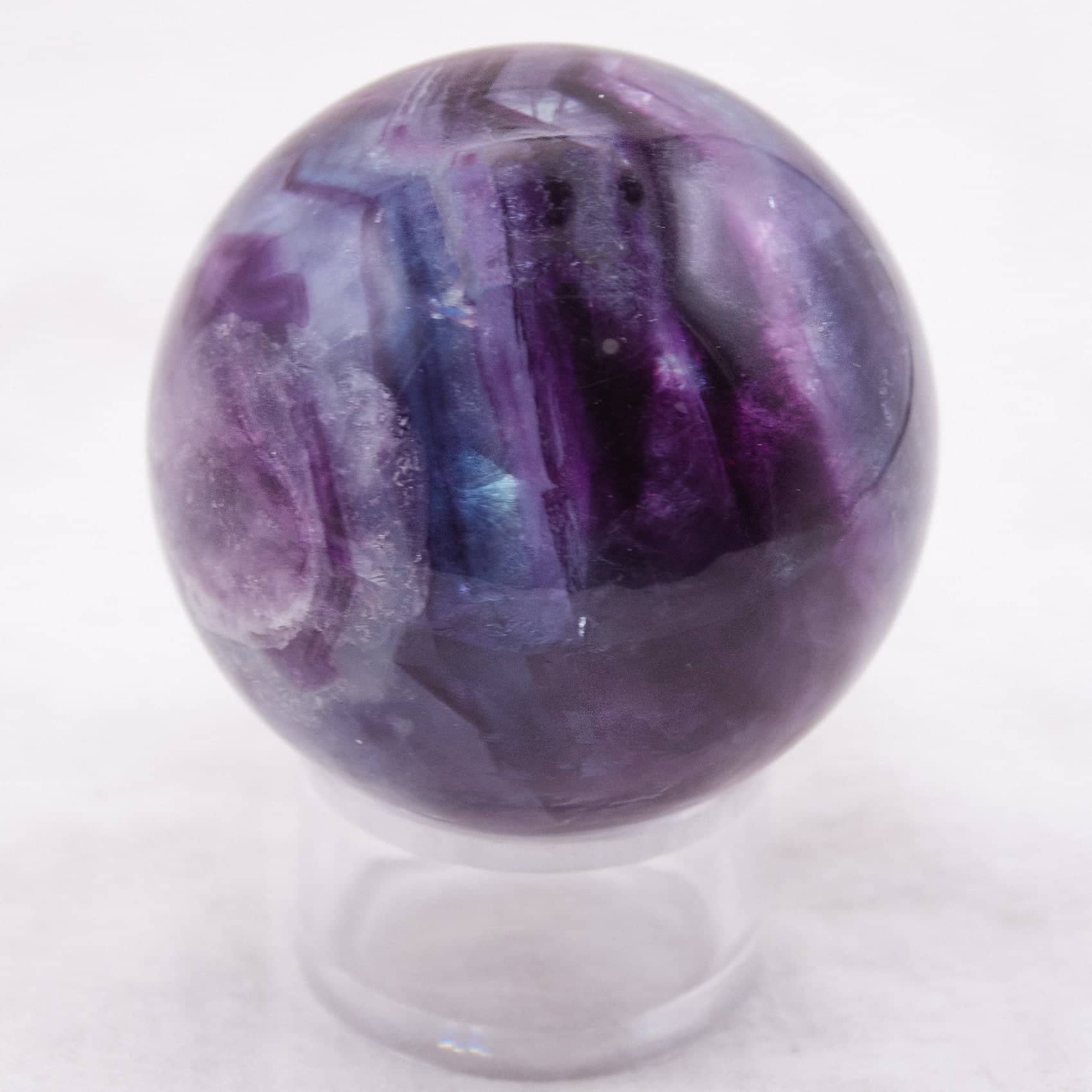 Tiny Rituals - Wholesale Spiritual Stone/Crystal - Rare Rainbow Fluorite Spheres - AAA Premium Quality111