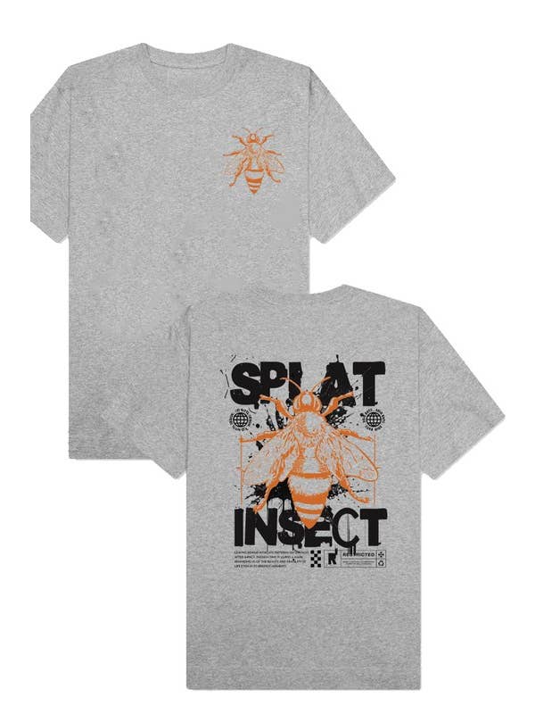 DOTCOM - Venta al por mayor Camiseta estampada - Hombre - Camiseta Splat Insect con estampado en la espalda y estampado