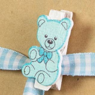 Miniclip Bär Blau für den Großhandel von kadopapier.net