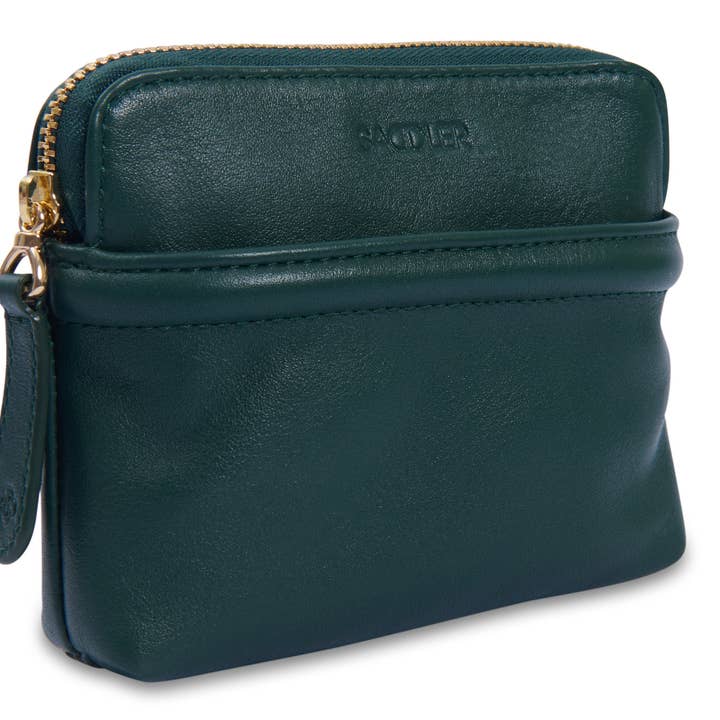 SADDLER "Louisa" RFID Echt Lederen Georganiseerde en Cosmetische Tas met Rits (Cadeauverpakking) voor wholesale door SADDLER