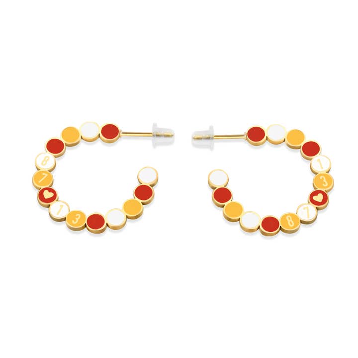 Créoles d'amitié #87 ❤ #13 de Kansas City pour la vente par EB and Co.