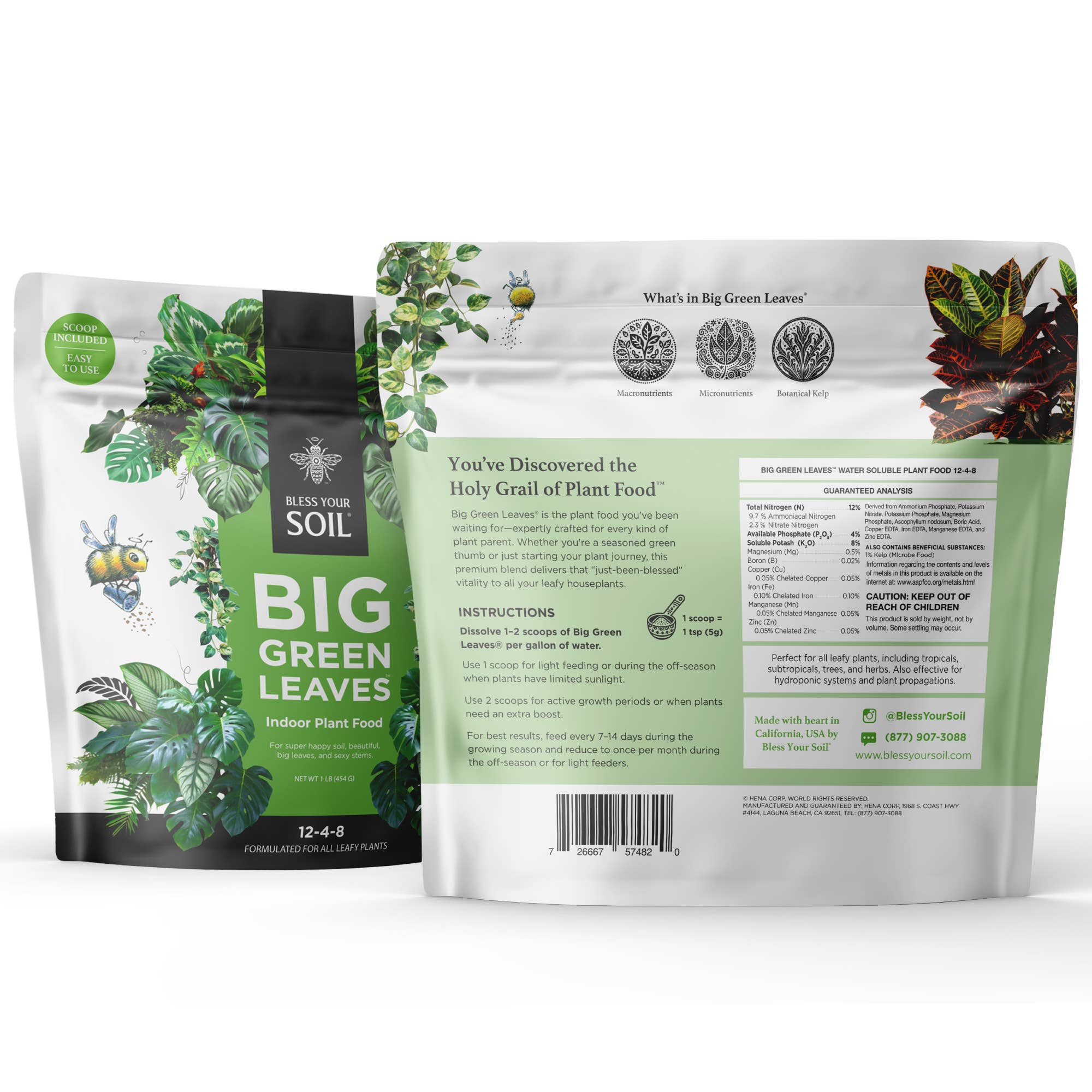 Bless Your Soil - Wholesale Fertilizer - Big Green Leaves™7
