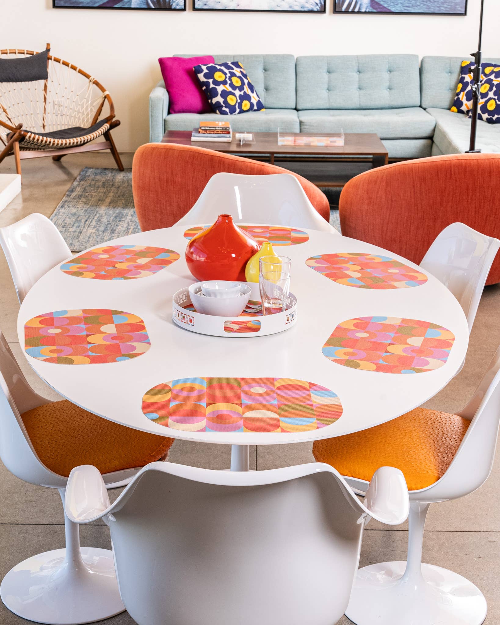 hide+seek SUPPLY CO - Venta al por mayor Manteles individuales - Mantel individual tejido ovalado de doble cara Blink de 12 x 17 pulgadas de diámetro4