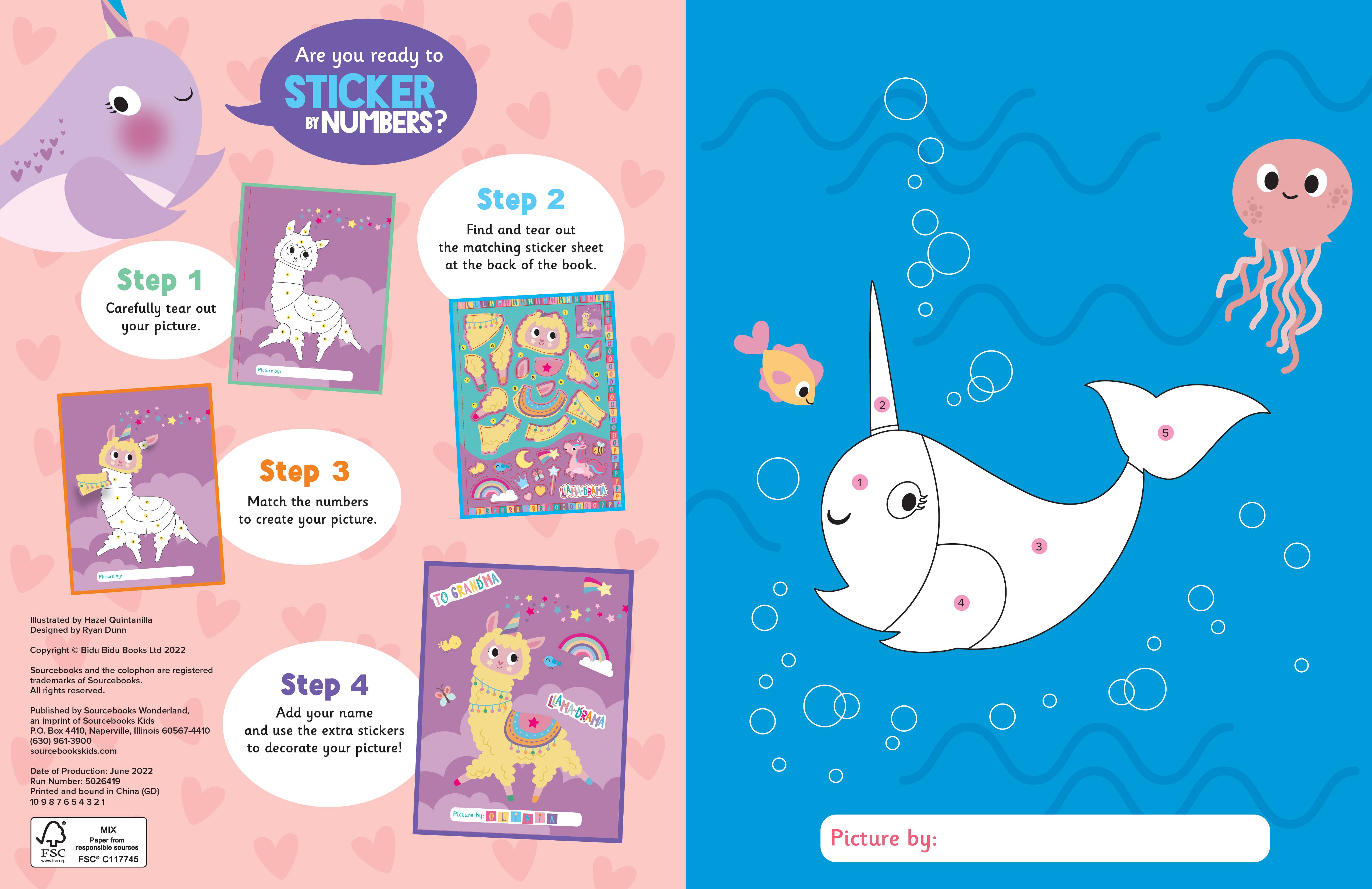 Sourcebooks - Wholesale Sticker - Kids & Baby - My First Sticker By Numbers: Magical Creatures1