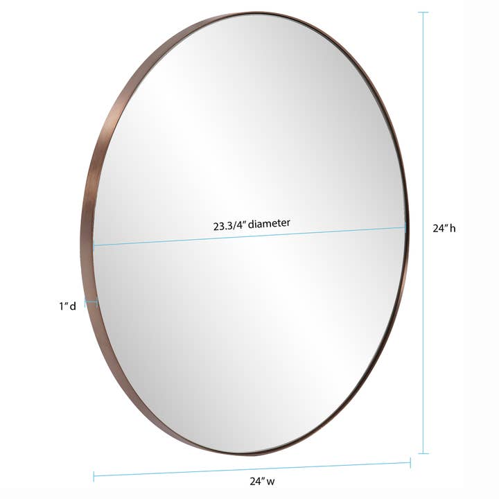 Howard Elliott on Faire - Wholesale Wall Mirror - Van Buren Brushed Brass Round Mirror3