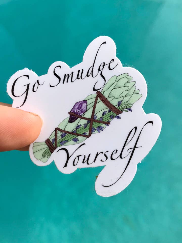 Go Smudge Yourself Sticker for wholesale by Shimmer Me Stickers