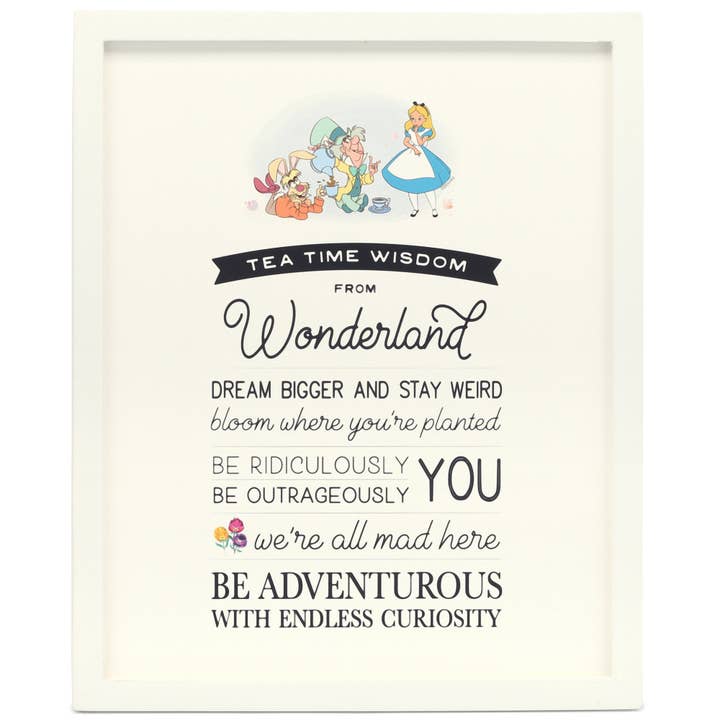 Open Road Brands, LLC - Wholesale Sign - ALICE IN WONDERLAND FRAMED