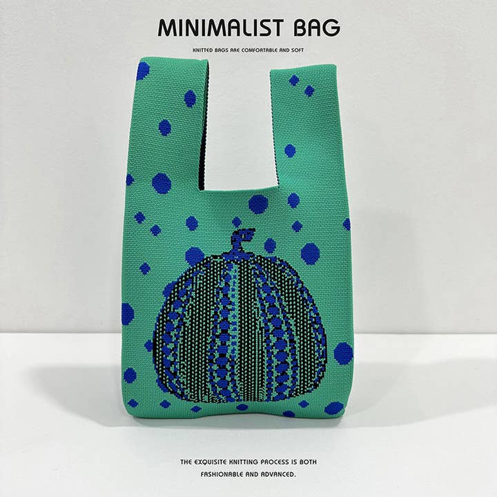 ACCITY - Wholesale Tote Bag - Women's - WOMEN PUMPKIN KNITTED SHOULDER HANDBAG_CWAB15028