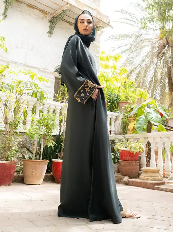 Multi Colored Alyazya Embellished Abaya for wholesale on Faire3