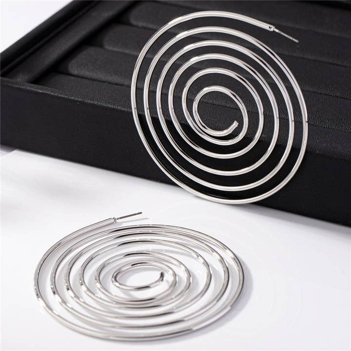 Basis Fancy - Wholesale Dangle Earrings - Metal Mosquito Coil Earrings3