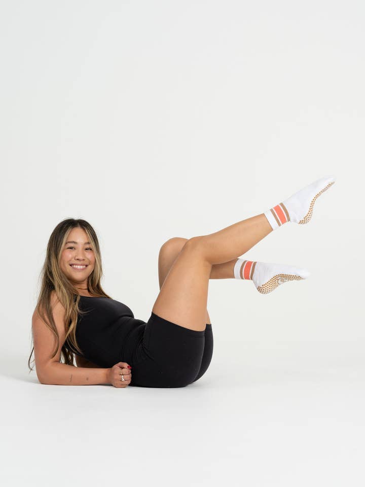 Reformer Loops - Wholesale Socks - Women's - Campus Quarter - Coral1