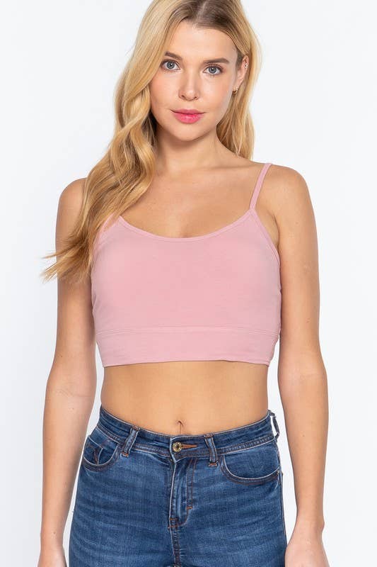 Active Basic | Active USA - Vente Caraco – femme - Débardeur à dos torsadé avec bonnet de soutien-gorge amovible et col rond9