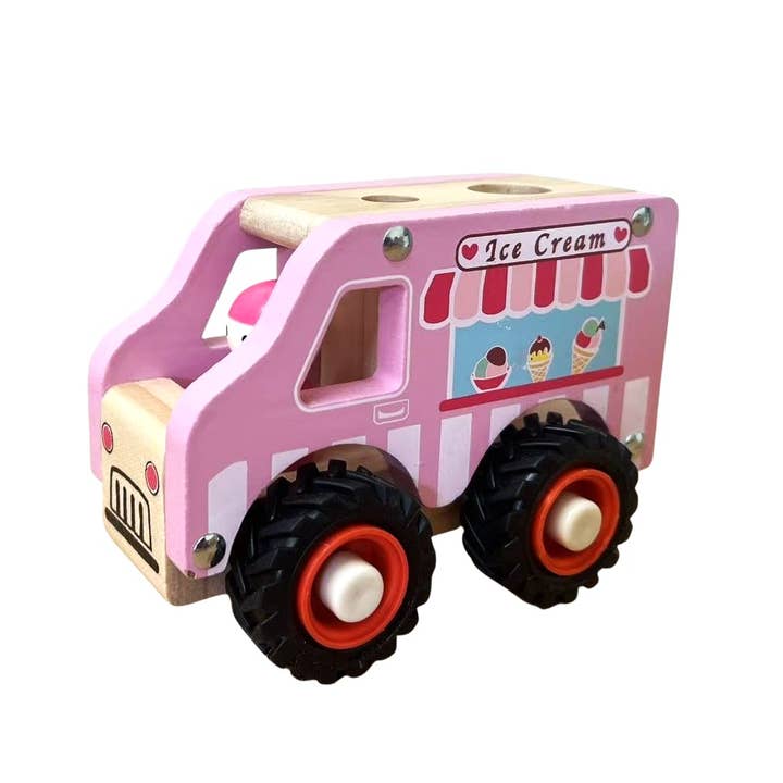 ToysLink - Wholesale Toy Car/Truck - Kids - Wooden Ice Cream Van