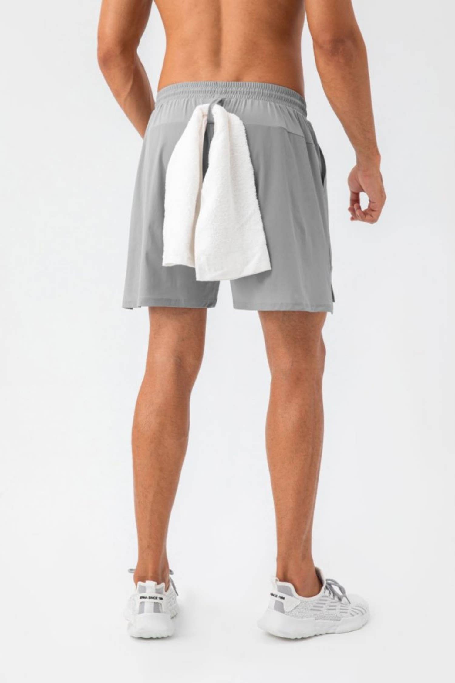 Active by Anna-Kaci – wholesale Athletic shorts – Men's – Quick Dry Training Shorts with Elastic Waistband Side Vents12