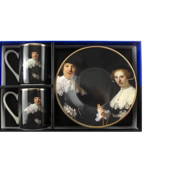 Espresso-Set (2 cups), Marten & Opjen, Rembrandt für den Großhandel von MUSEUM WEBSHOP