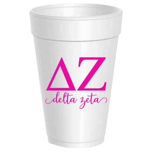 Delta Zeta - ΔZ - Styrofoam Cups - 10 pack for wholesale by Sassy Cups