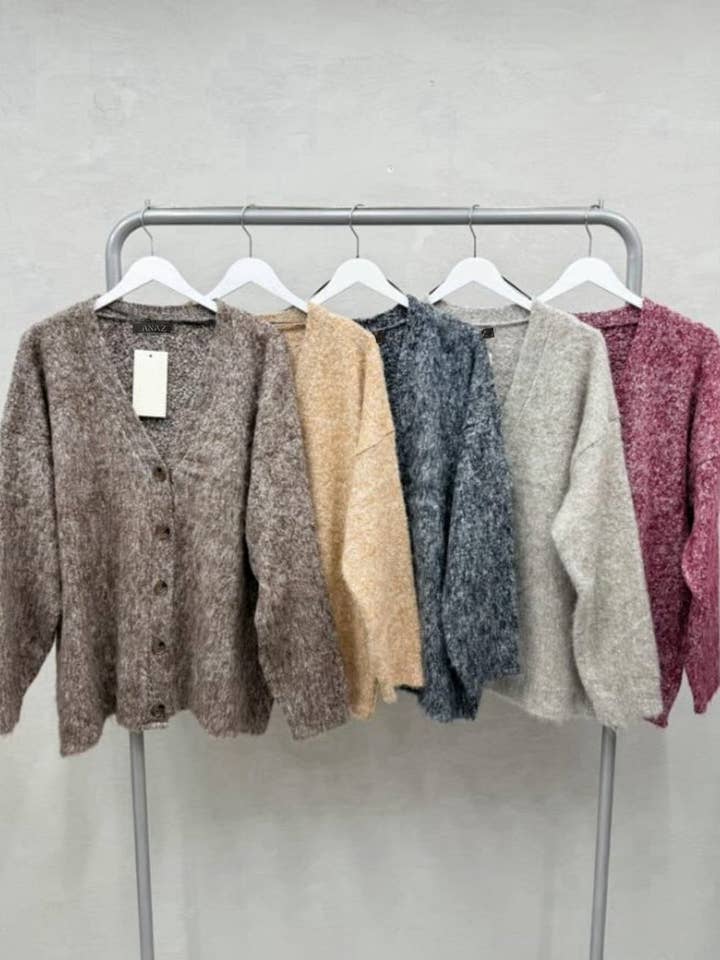 Anaz - Wholesale Cardigan - Women's - Melange Cardigans3